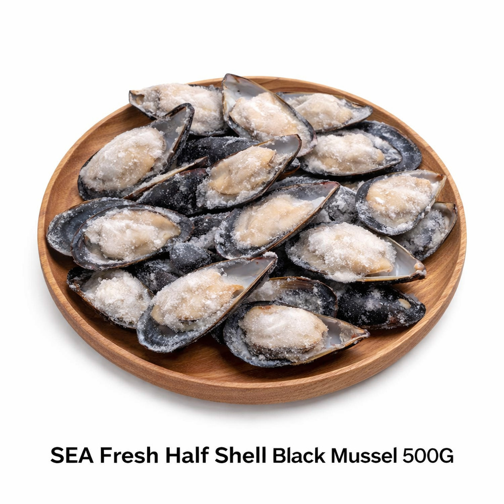 Sea Fresh Half Shell Black Mussel 500G