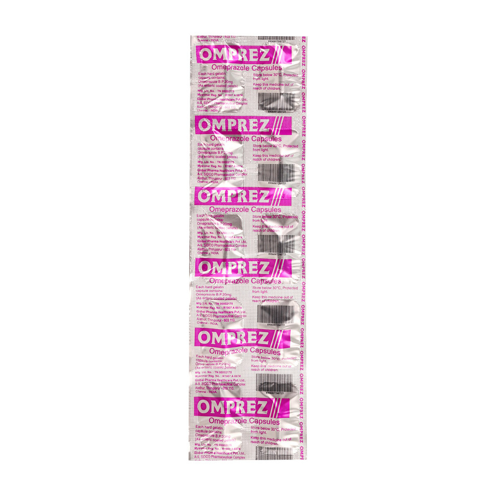 Omprez Omeprazole 20MG 10Capsules