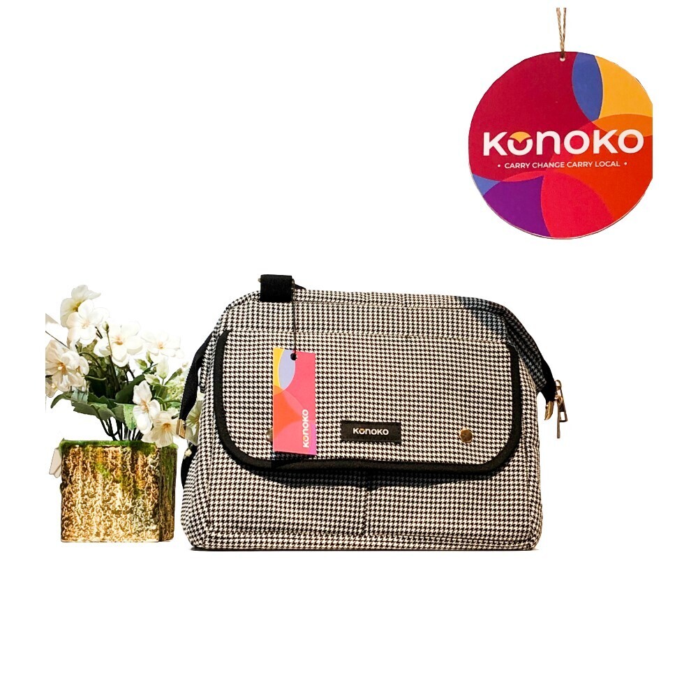 Konoko Frame Crossbody Bag Black K1011