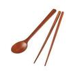 F00091 Lock & Lock Rose Wood Spoon & Chopsticks Set 24X4.3CM