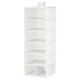 Ikea Stuk Storage With 7 Compartments, White/Grey, 30X30X90 CM003.708.69