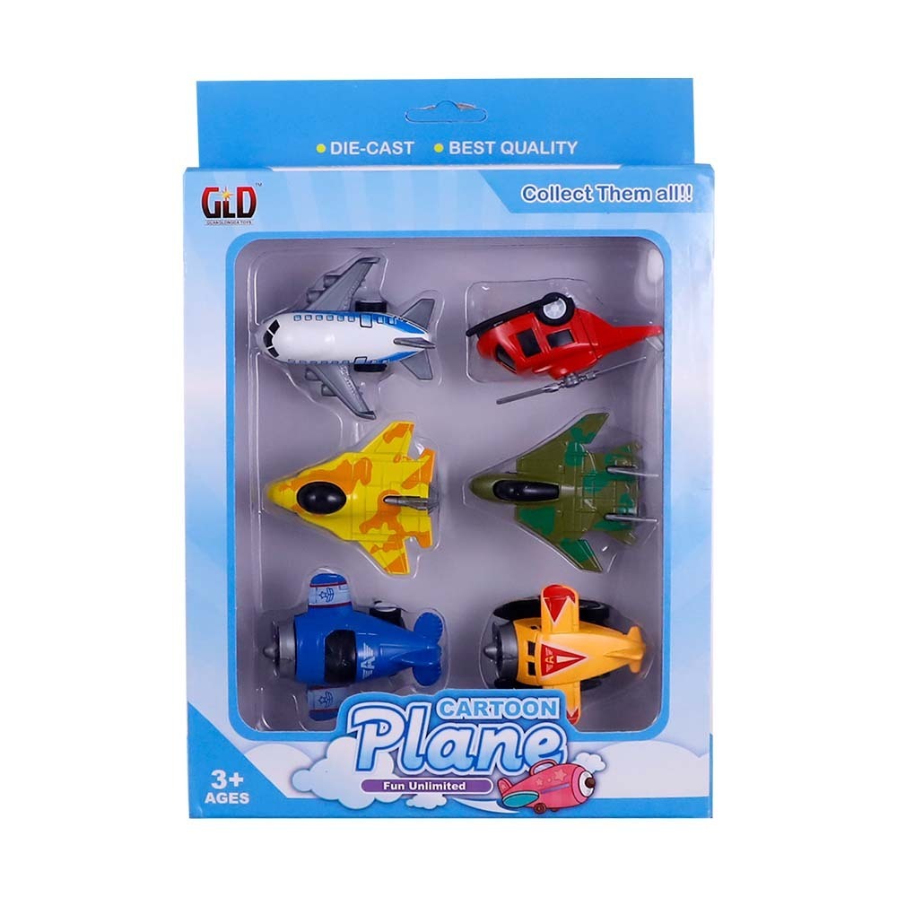 Fg Cartoon Planes 6PCS No.803048