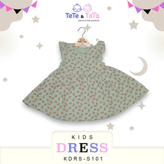 Te Te & Ta Ta Girl Short Sleeves Dress Pink 9-12 Months (1Pcs) KDRS-S101