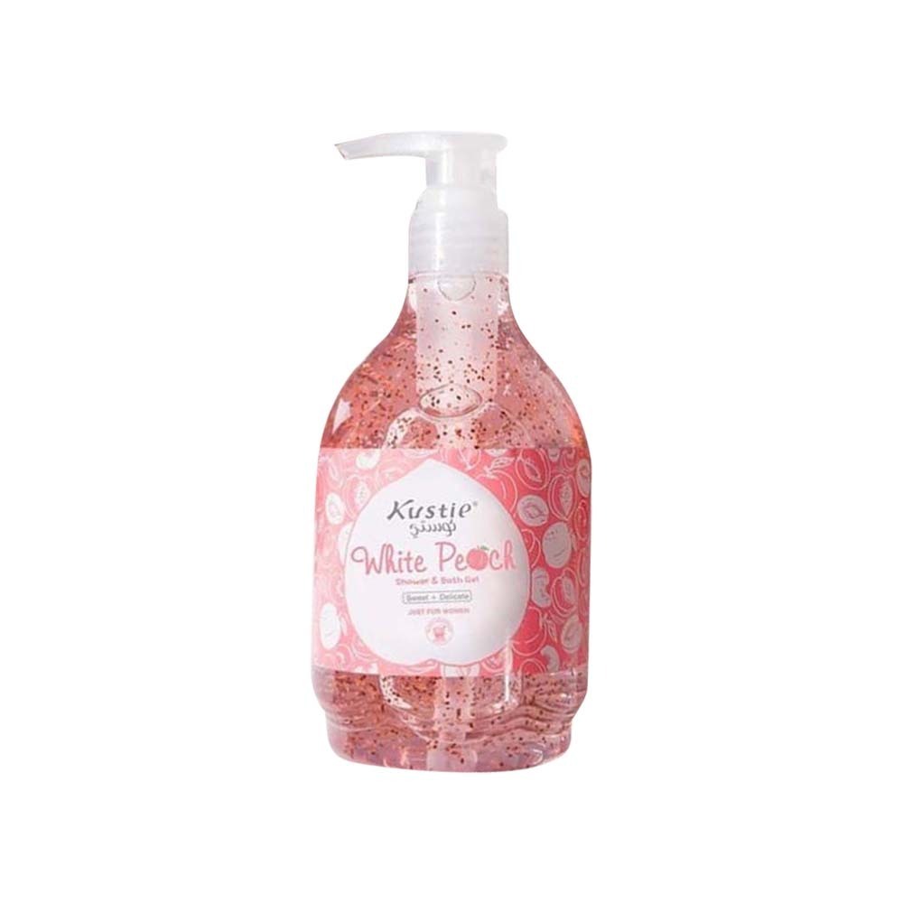 Kustie White Peach Shower & Bath Gel 500ML