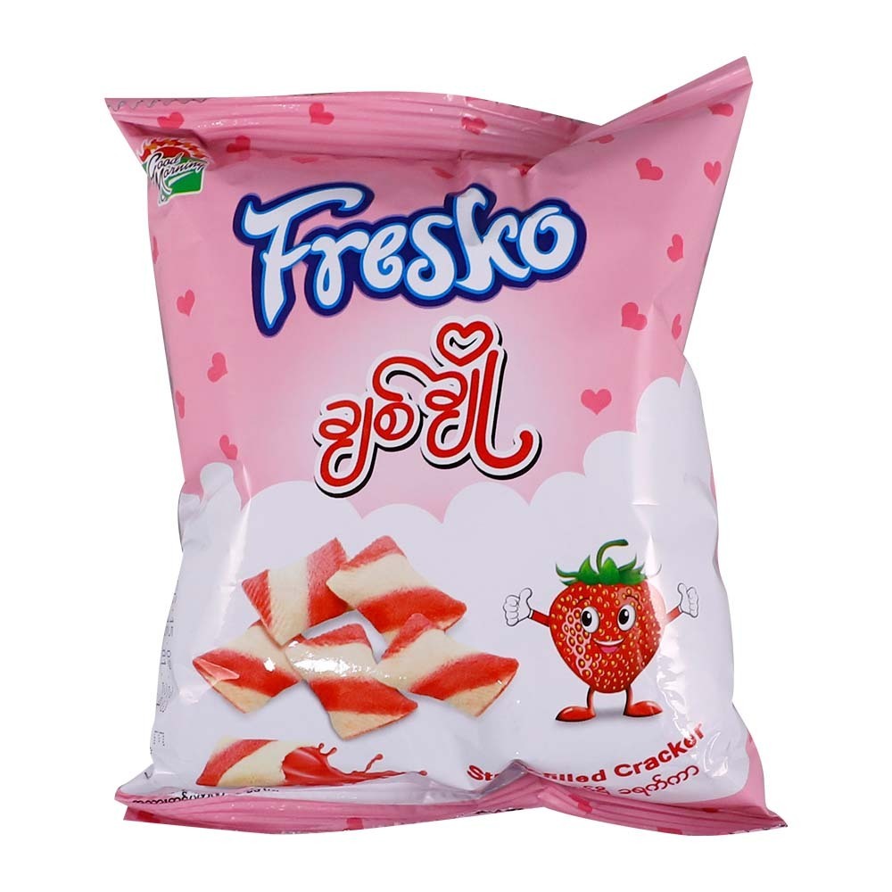 Good Morning Fresko Straw Filled Cracker 36G