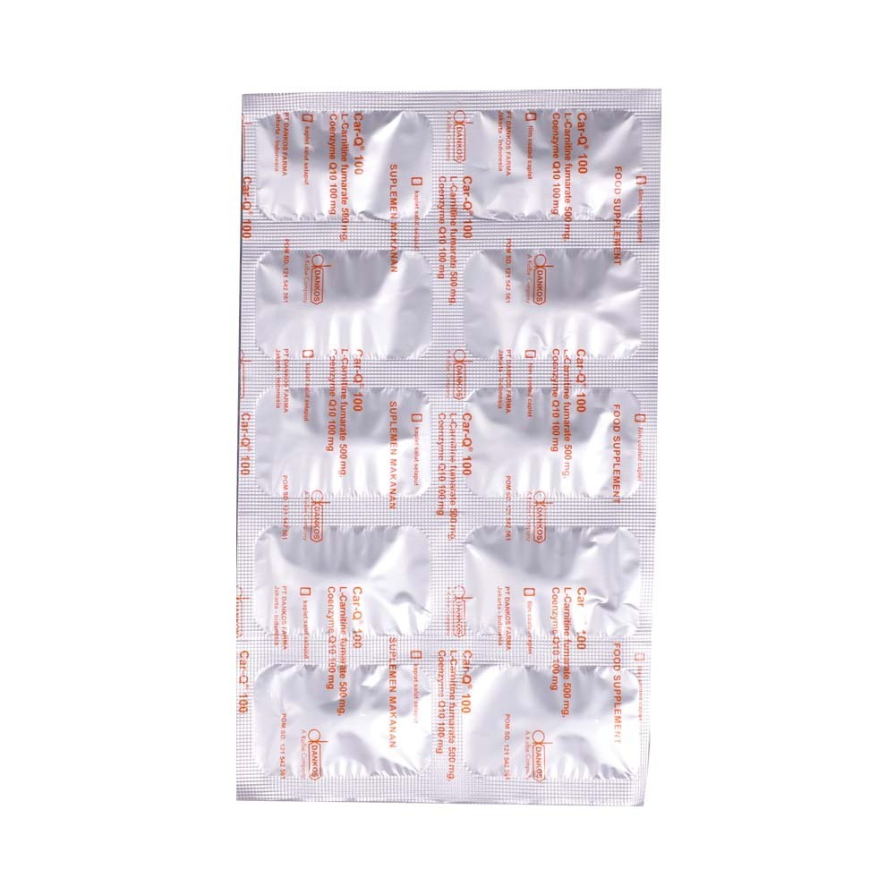 Car-Q 100 L-Carnitine Fumarate & Coq10 10PCS