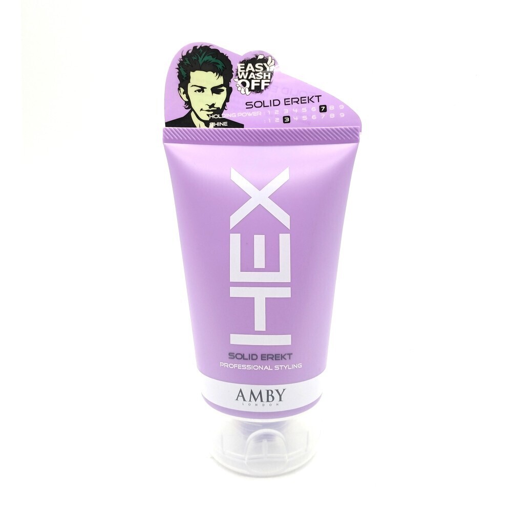 Amby London Hex Solid Erekt Hair Styling Gel 100G