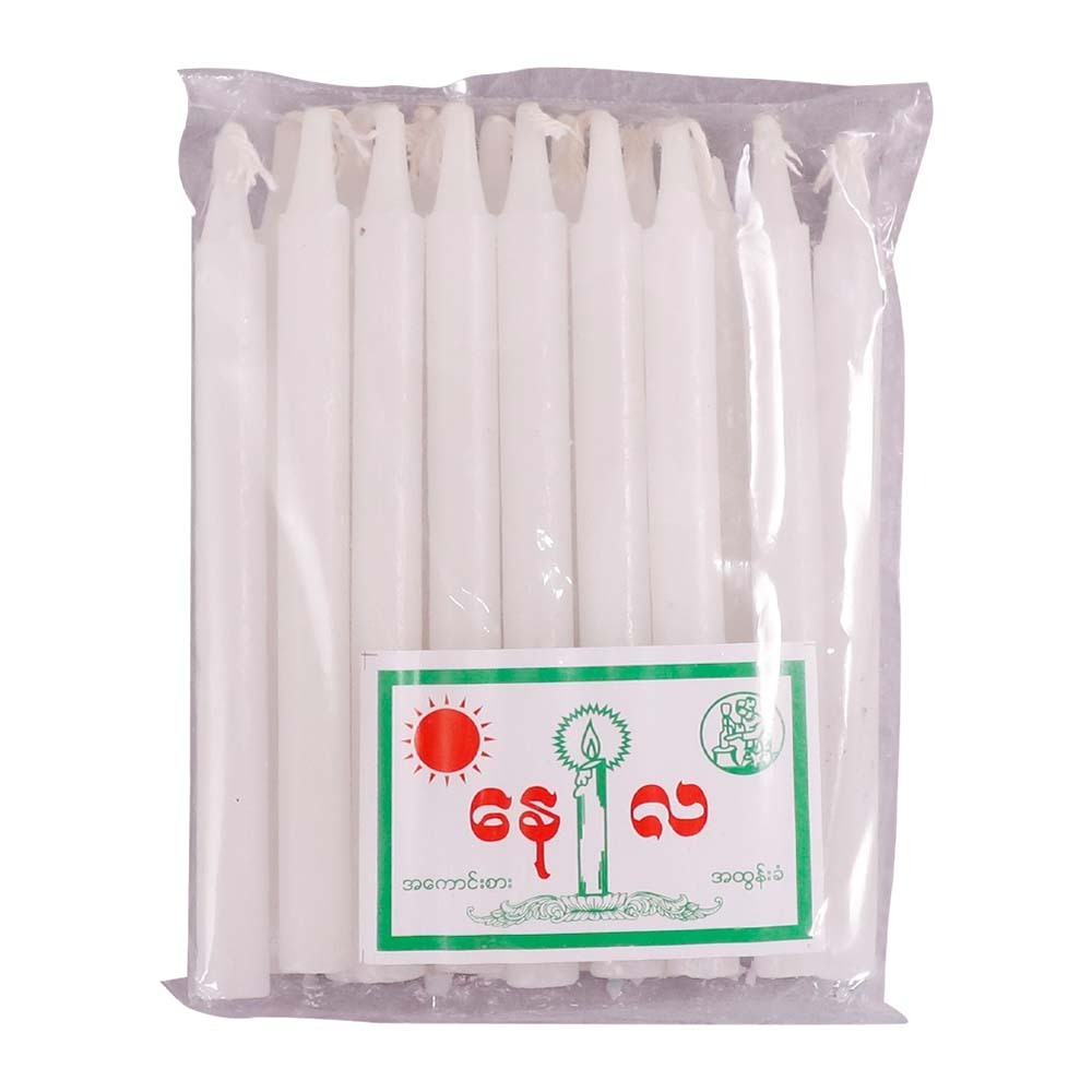 Sun&Moon White Candle 6IN 18`PCS (Pro)