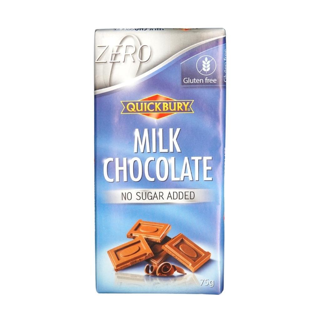 Quickbury Milk Chocolate No Sugar Added 75G