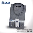 Madarin Collar Shirt Long Sleeve SSM-O-M-L-035 (Dark Gray) Extra Large