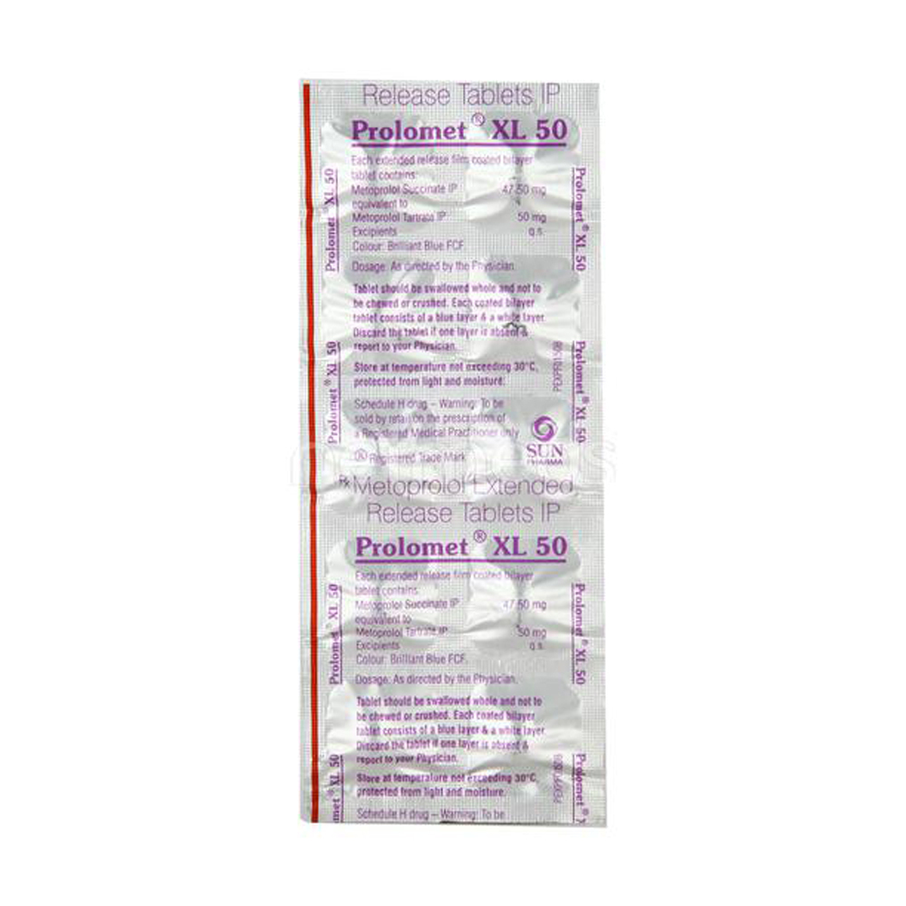 Prolomet Xl 50 Metoprolol 10Tablets