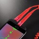 NEW U78 Cotton Treasure Elastic Charging Data Cable For Micro/Red