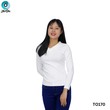 The Ori Women Long Sleeve Top White Extra Small TO126A