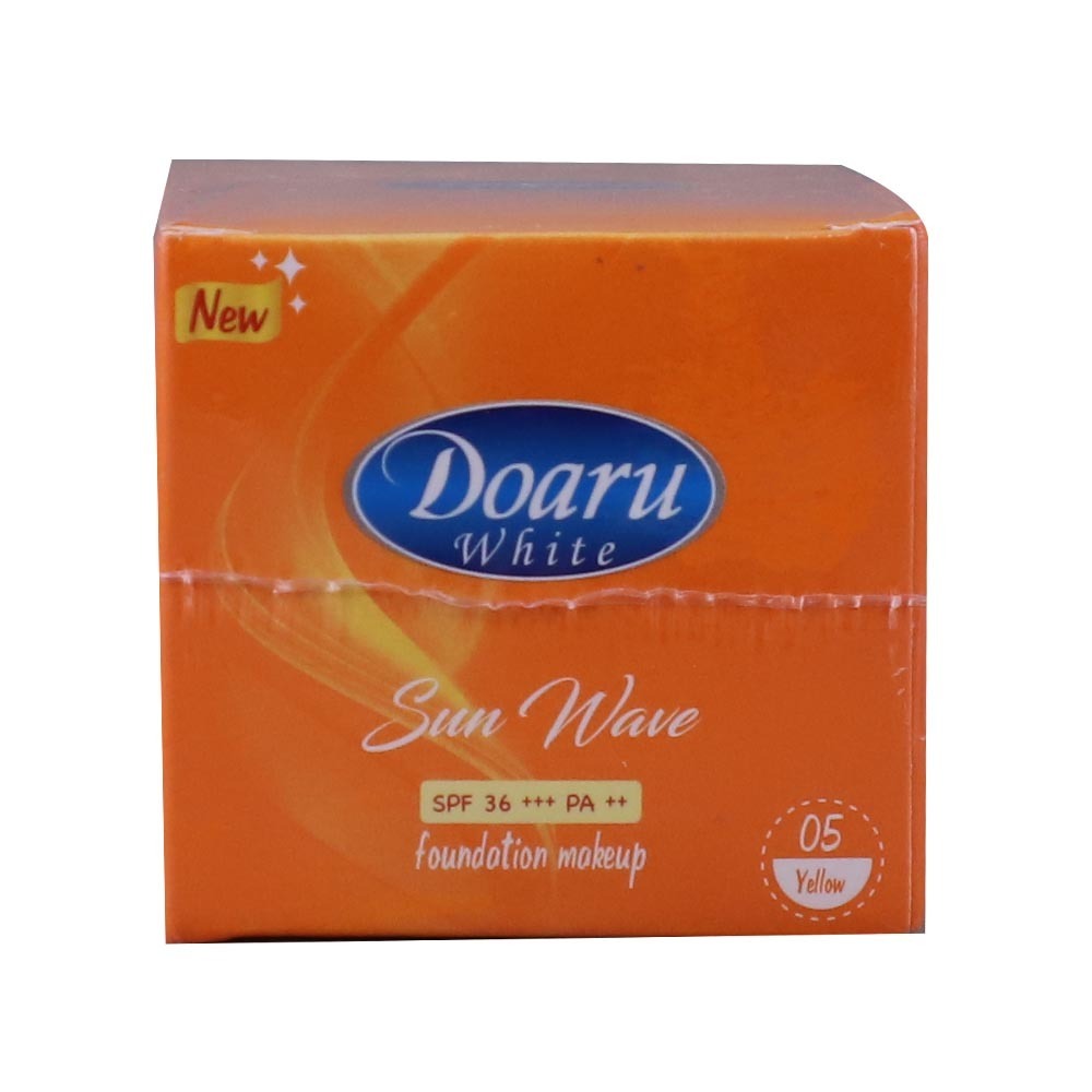 Doaru White Sun Wave Foundation Makeup SPF  36+++ PA++ 15G (05 Yellow)