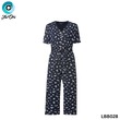 The Ori Women Jumpsuit Black Florial LBB028 (XL)