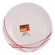 Arcopal Domitille Red Dessert Plate 18CM P3349