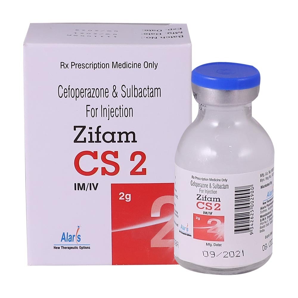 Zifam Cs2 Cefoperazone&Sulbactam Injection 2G