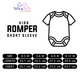 Te Te & Ta Ta Short Romper Short Sleeves Blue 3-6 Months (3Pcs/1Set) KRP-S104