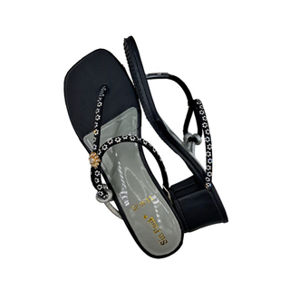 Sin Pauk Women Leather Wedge  SP H-11 Dark Gray (No-38)