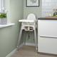 Ikea Antilop Highchair With Tray, White/Silver-Colour  990.674.97