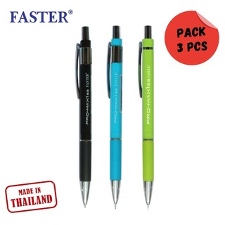 Faster Mechanical Pencil 0.5 Mm, (Gray,Pink,Mint Green Pack/3Pcs) MC12-2