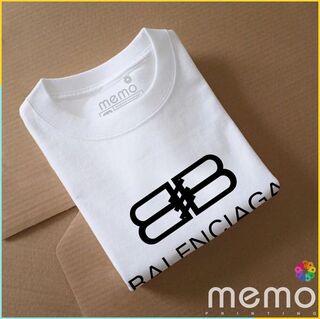 memo ygn Balenciaga unisex Printing T-shirt DTF Quality sticker Printing-Black (Large)