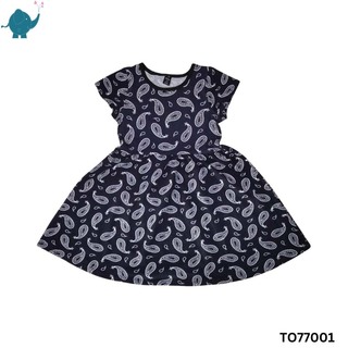 Max & Mia Girl Short-Sleeve Dress TO77001 Dark Blue Large