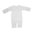 Te Te & Ta Ta Long Romper Short Sleeves White 0-3 Months (3Pcs/1Set) KRP-L102