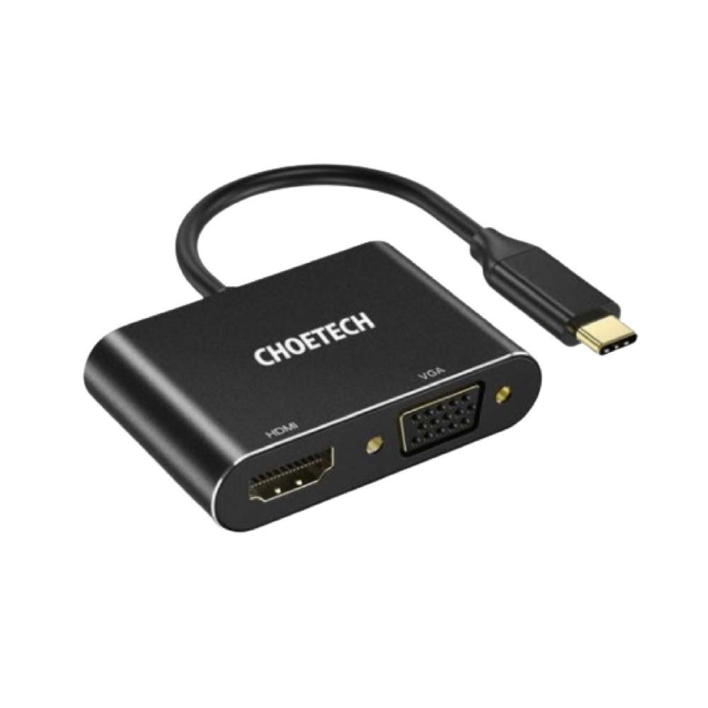 Choetech M17 USB-C TO HDMI + VGA Adapter Black