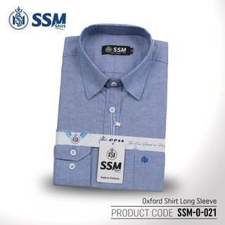 Oxford Shirt Long Sleeve SSM-O-P-L-063 (Dark Blue) Double Extra Large