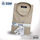 Madarin Collar Shirt Long Sleeve SSM-O-M-L-007 (Pale Yellow) Extra Large