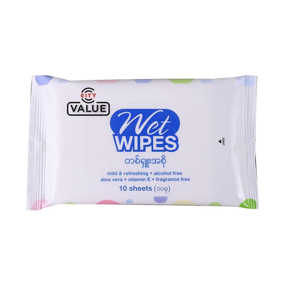 City Value Wet Wipes 10PCS