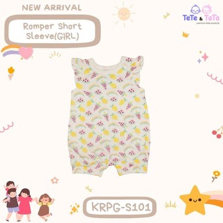 Te Te & Ta Ta Girl Romper Short Sleeves Pink 3-6 Months (1Pcs) KRPG-S101