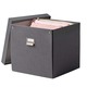 Ikea Tjog Storage Box With Lid, Dark Grey 32X31X30CM  004.776.72