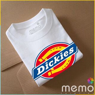 memo ygn Dickies unisex Printing T-shirt DTF Quality sticker Printing-Red (XXL)