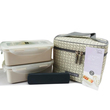 HPL762CI-HCM Lock & Lock Lunch Box 2P Set (HPL762x1, HPL762Cx1, HPP700x1, Lunch Bagx1) (Ivory)