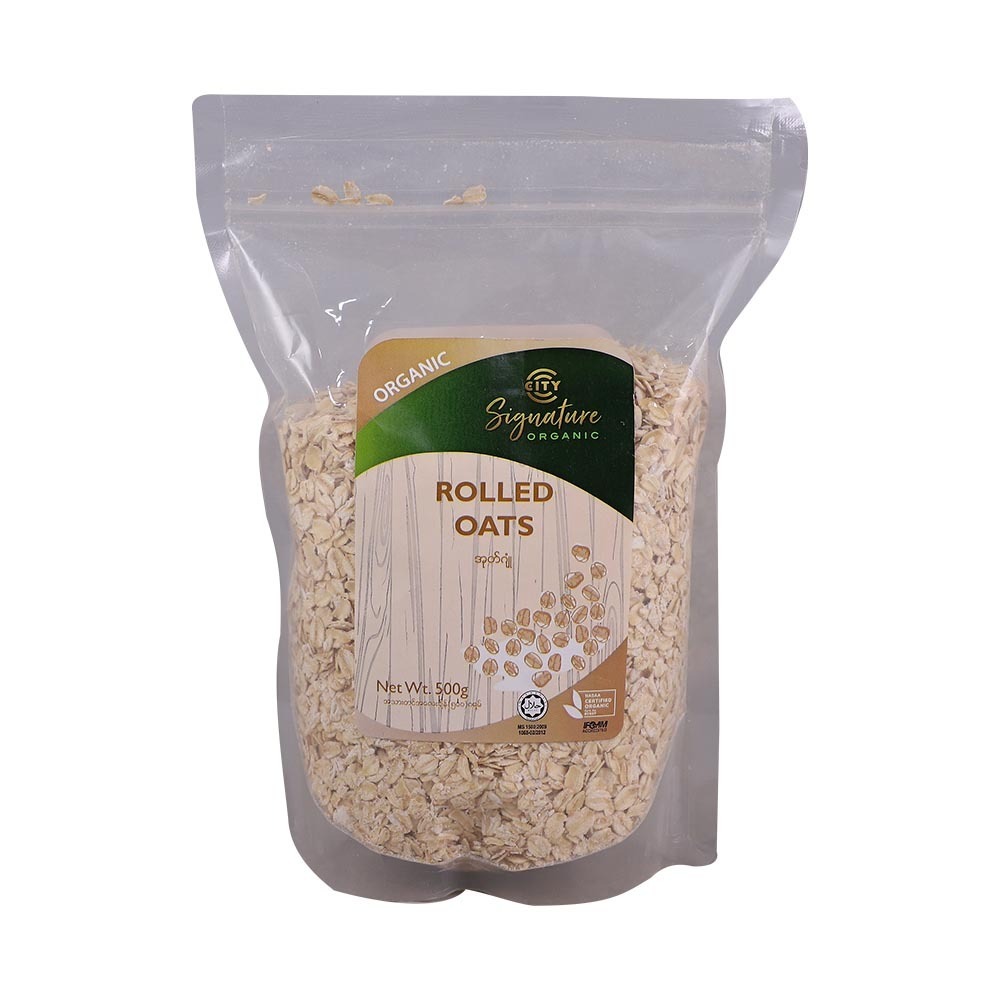 City Signature Organic Rolled Oats 500G