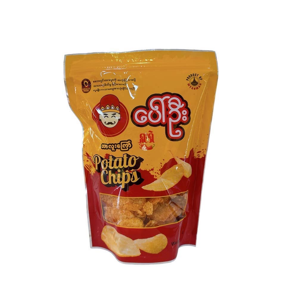 Paw Oo Potato Chips Spicy 120G
