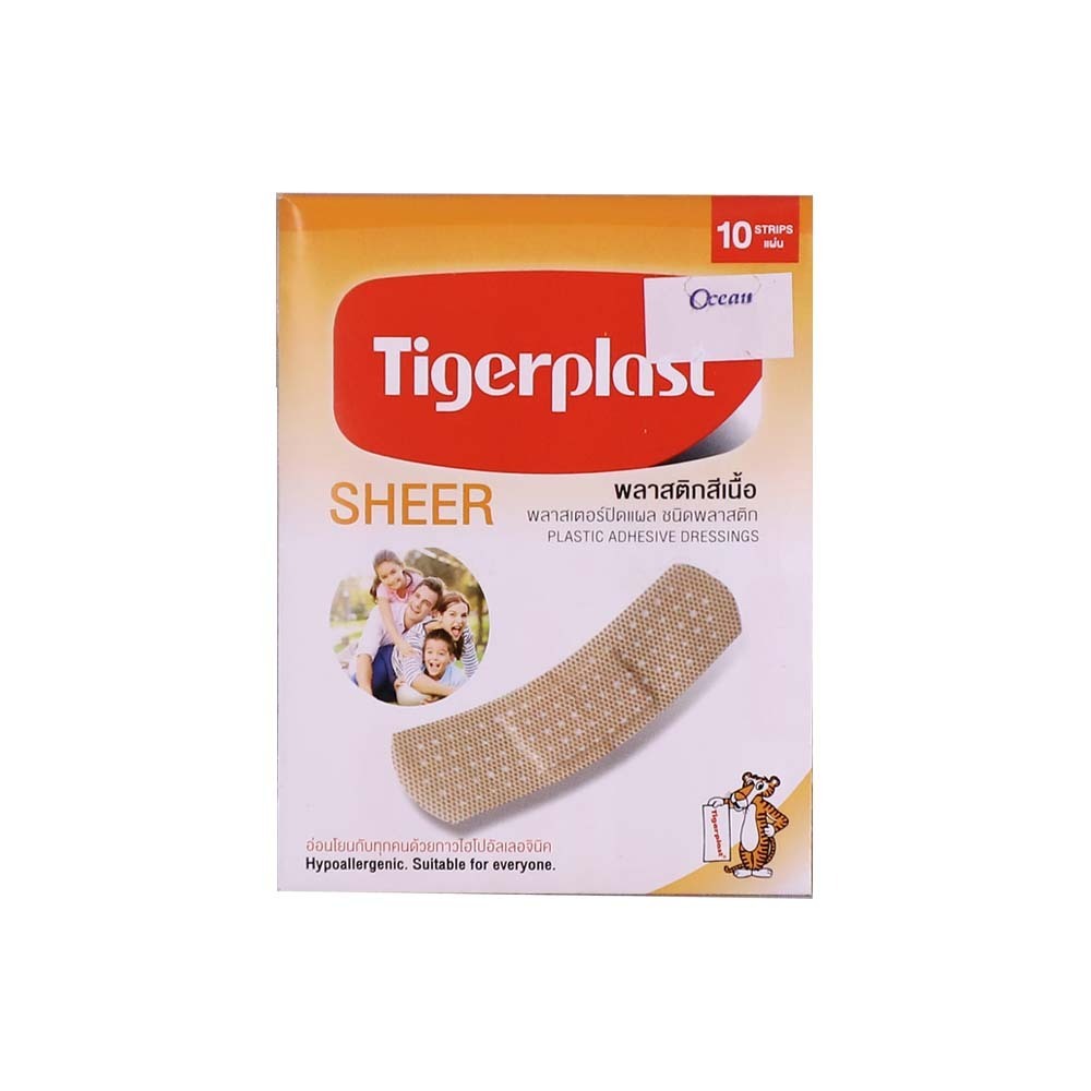 Tigerplast Sheer Plaster 19MMx72MM 10PCS