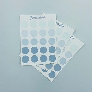 Jourcole  Circles and Dots Sticker One Sheet Journaling Deco Sticker  3.5x5inches JC0017 Purple