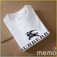 memo ygn Burberry unisex Printing T-shirt DTF Quality sticker Printing-White (Small)