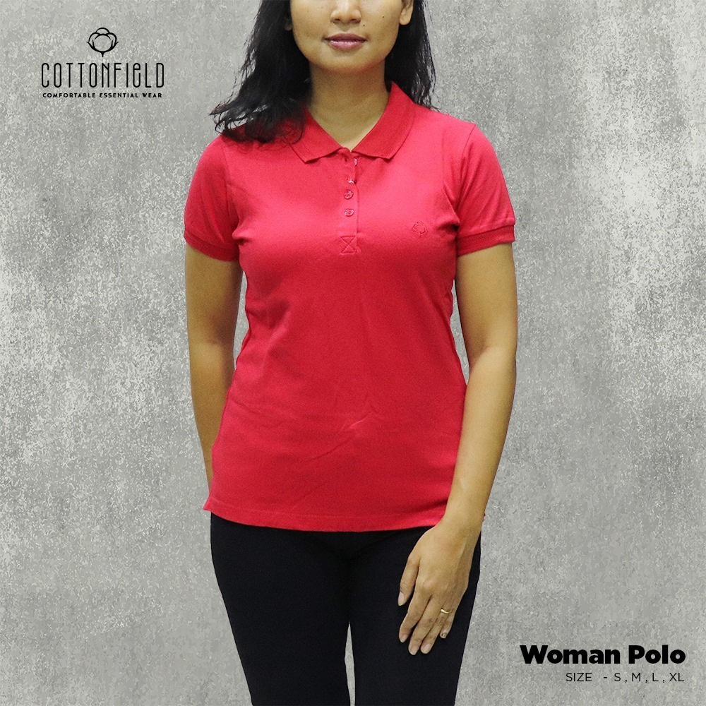 Cottonfield Women Polo Shirt C62 (Large)