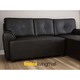 Winner H-JAY/P PVC L-Shape Sofa/R Dark Brown