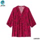 The Ori Women Long Sleeve Top LBD029 Red Floral (XL-52)