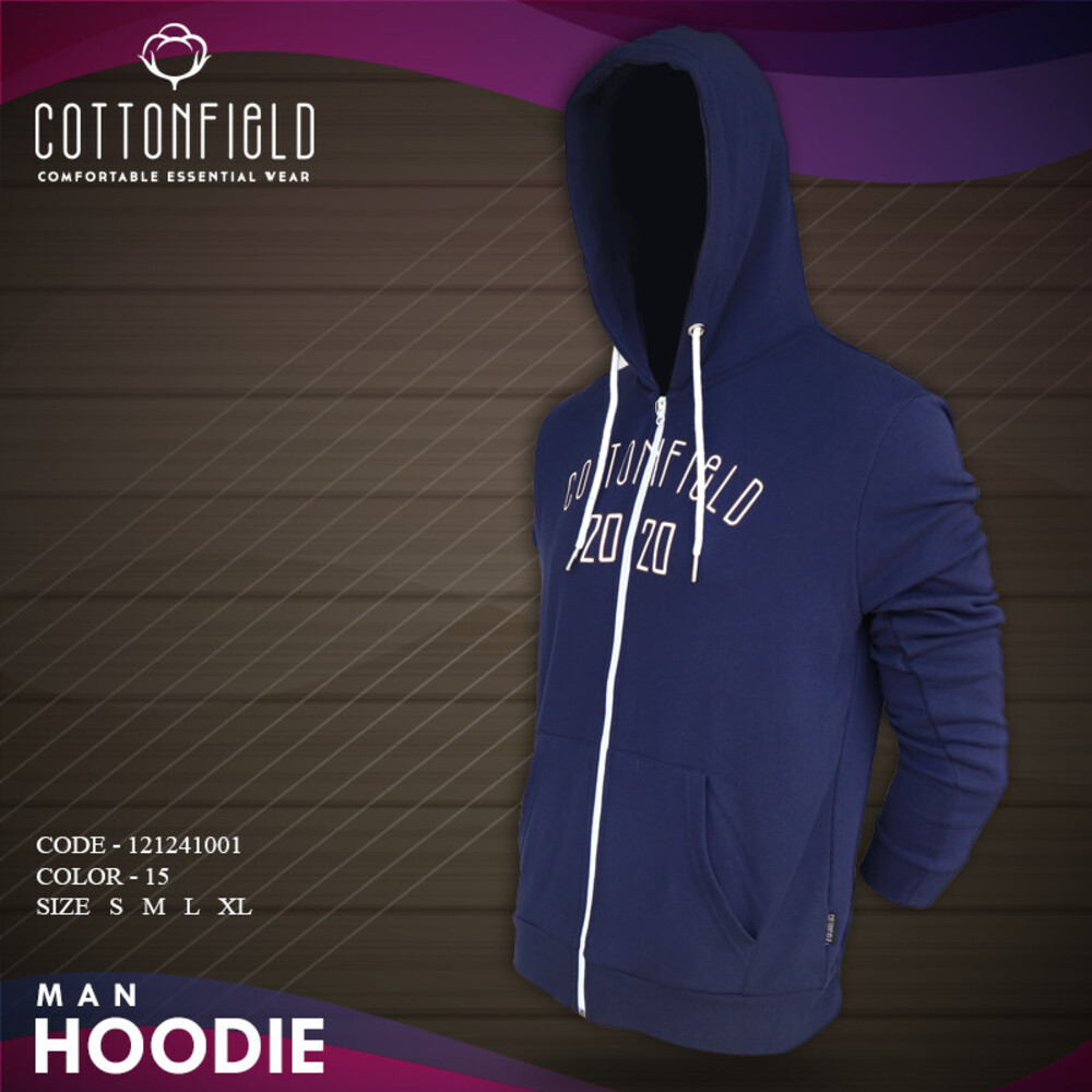 Cottonfield Men Hoodie with Zip C15 (XL)