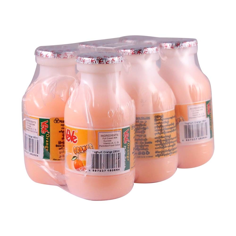 Ve Ve Yoghurt Orange 6X230ML