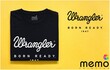 memo ygn Wranglers 01 unisex Printing T-shirt DTF Quality sticker Printing-Black (XXL)