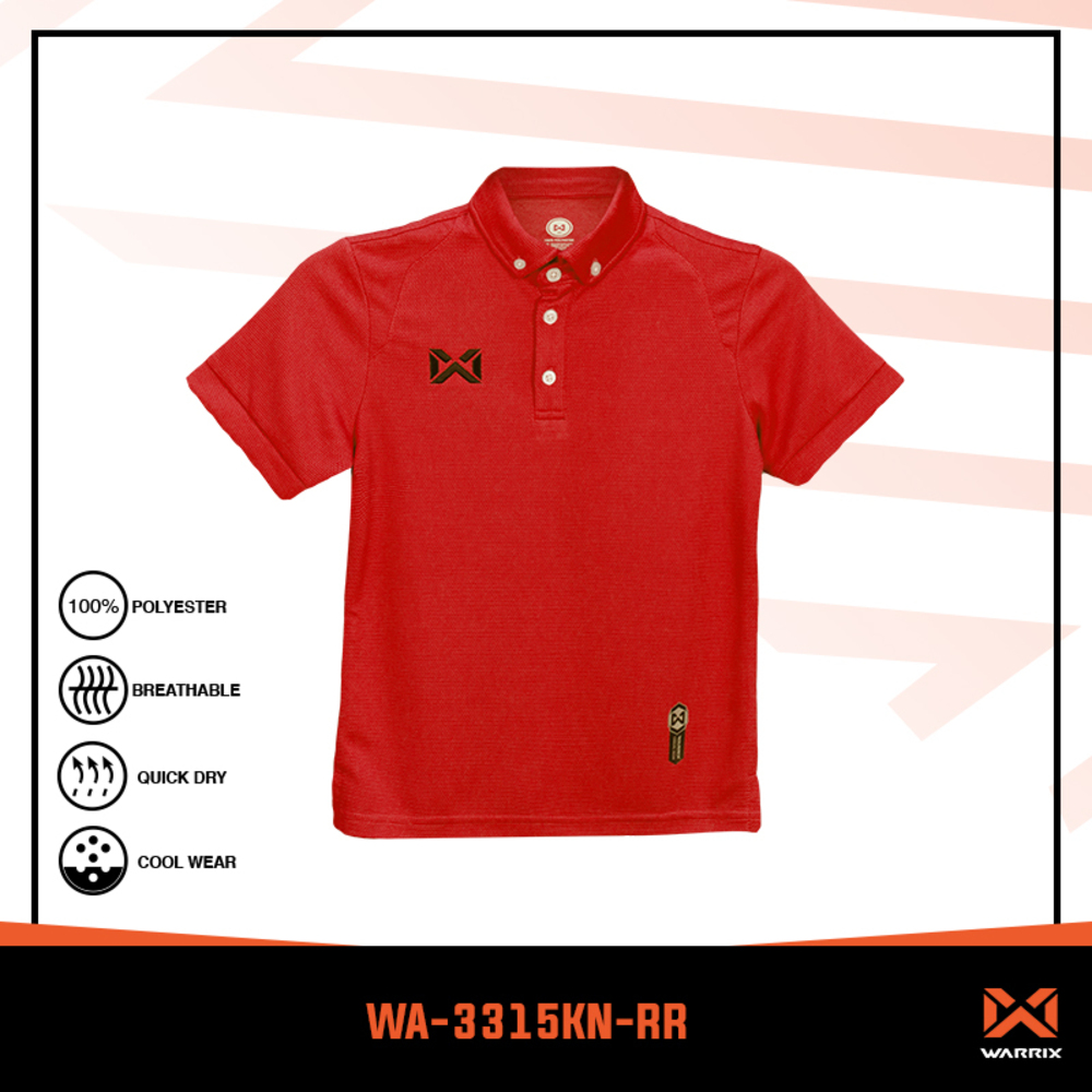 Warrix Kids Polo Shirt WA-3315KN-RR (Large)