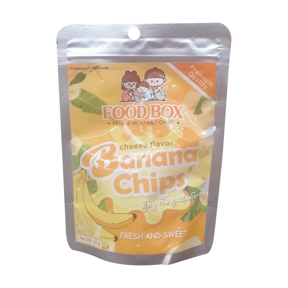 Food Box Banana Chips Cheese 50G