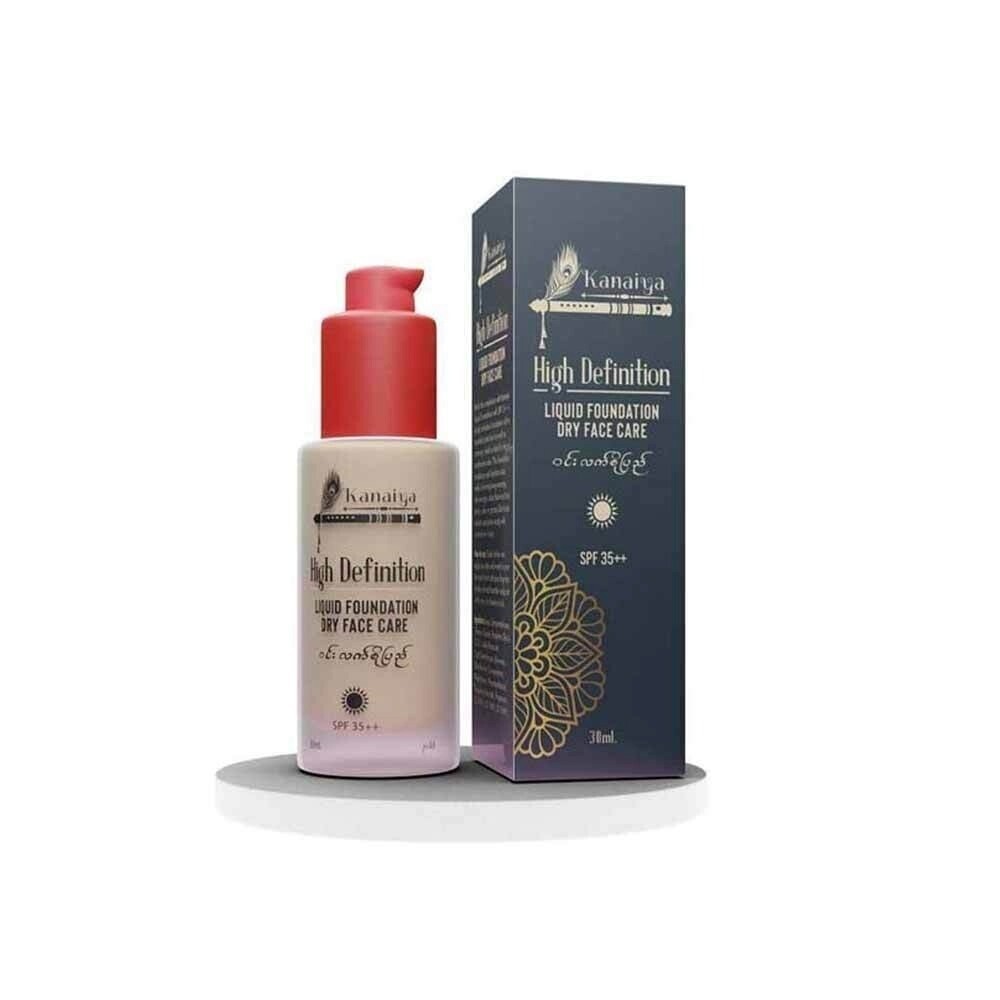 Kanaiya High Definition Liquid Foundation Makeup SPF 35++ 30ML (Dry Face Care) Natural 02
